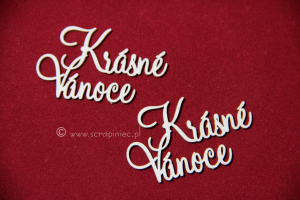 Krásné Vánoce - elegancka czcionka