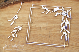 Mistletoe - square frame - kwadratowa ramka