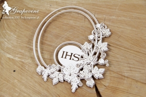 Grapevine - 2 layers oval frame - 2 warstwowa owalna ramka z hostią