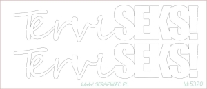 TerviSEKS - EE - napis 2 szt.