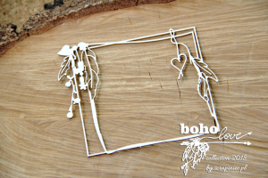 Boho Love - rectangle frame - ramka prostokątna