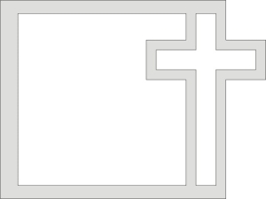 AKK Krzyż brzegowo - 11,2x15 cm