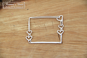 Mammas heart - Small Rectangle frame - mała prostokątna ramka