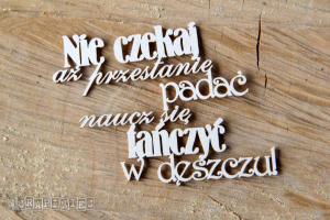 Nie czekaj aż przestanie padać...