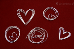 Brush art elements - love doodles