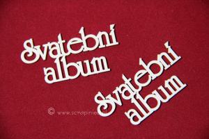 Svatební album - prosta czcionka