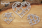Tatting christmas - small hearts - małe serca