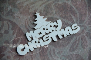 Merry Christmas napis - tree