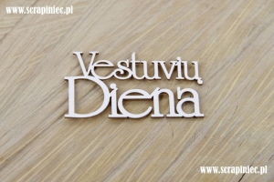 Vestuvių diena - LTU - napis
