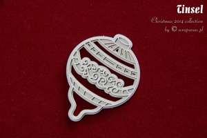 2-warstwowa bombka 02 - Tinsel - 2-layers bauble 02