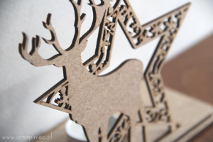 Podstawka pod tealight - Renifer
