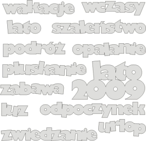 Zestaw słówek "Wakacje"