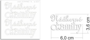  Nádherné okamihy - SK - napis 2 szt