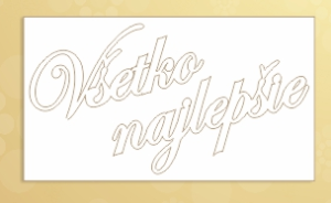 Všetko najlepšie - napis