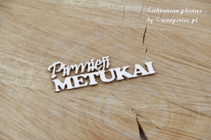 Pirmieji METUKAI - LTU - napis