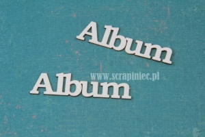 Album - napis "oficjalna" czcionka na sztuki i w zestawie