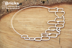 Bricks - Oval frame - owalna ramka