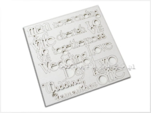 Man & Wife Sheet of words