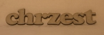 Wyraz CHRZEST 9x1,8 cm