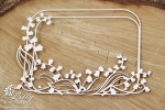 Lilly of the valley - rectangle frame 02 - prostokątna ramka 02