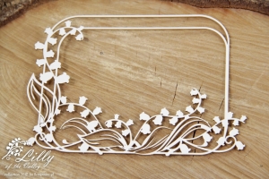 Lilly of the valley - rectangle frame 02 - prostokątna ramka 02