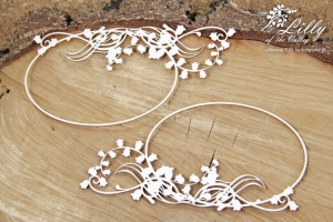 Lilly of the valley - oval frame 01 - owalna ramka 01