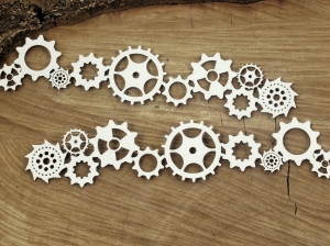 Steampunk - Flying hearts - Borders - bordery