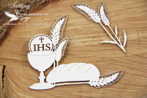 Tatting Communion - goblet and bread - kielich i chleb
