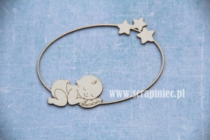 Ramka sleeping baby boy 8 cm