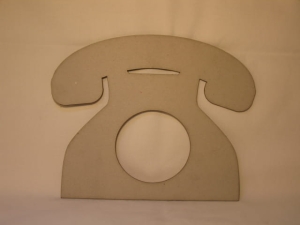 Telefon - karta tytułowa ( z dziurką) 20x16 cm