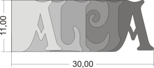 Wordbook ALICJA 11x30 cm