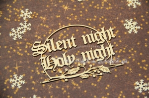 Winter joy ramka - Silent Night 02 - kopuła z napisem / mistletoe dome