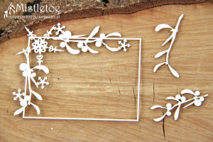 Mistletoe - rectangle frame - prostokątna ramka
