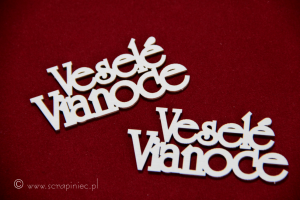 Veselé Vianoce - prosta czcionka