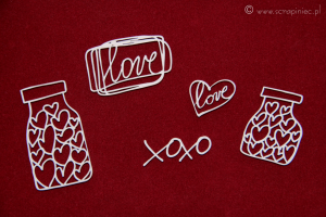 Brush art elements - jar of hearts