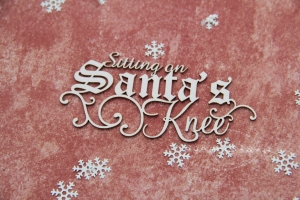 Sitting on Santa'S knee - napis