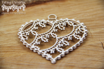 Tatting christmas - big hearts 3D - duże serca 3D
