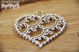 Tatting christmas - big hearts 3D - duże serca 3D