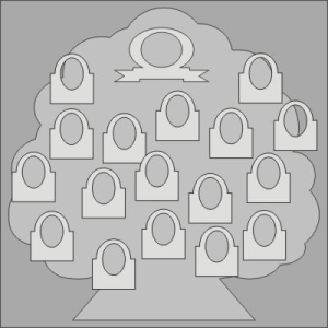 Drzewo genealogiczne 30x30cm