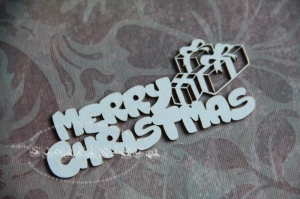 Merry Christmas napis - gift
