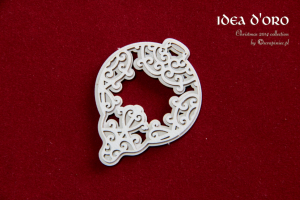 2-warstwowa bombka 02 - Idea d'oro - 2-layers bauble 02