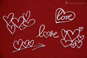 Brush art elements - hearts
