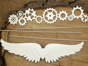 Steampunk - Flying hearts - XL elements