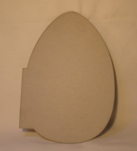 Jajo z brzegiem 22x15 cm