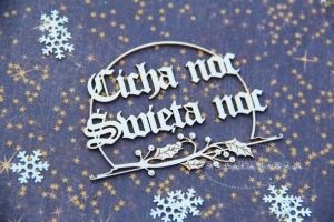 Winter joy ramka - Cicha Noc 02 - kopuła z napisem