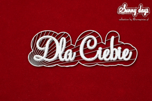 Sunny Days - Dla Ciebie napis