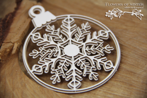 Flowers of Winter - 2 layers Bauble - 2 warstwowa bombka