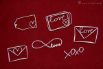 Brush art elements - love letters