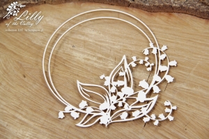 Lilly of the valley - round frame 02 - okrągła ramka 02