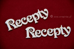 Recepty - ozdobna czcionka 